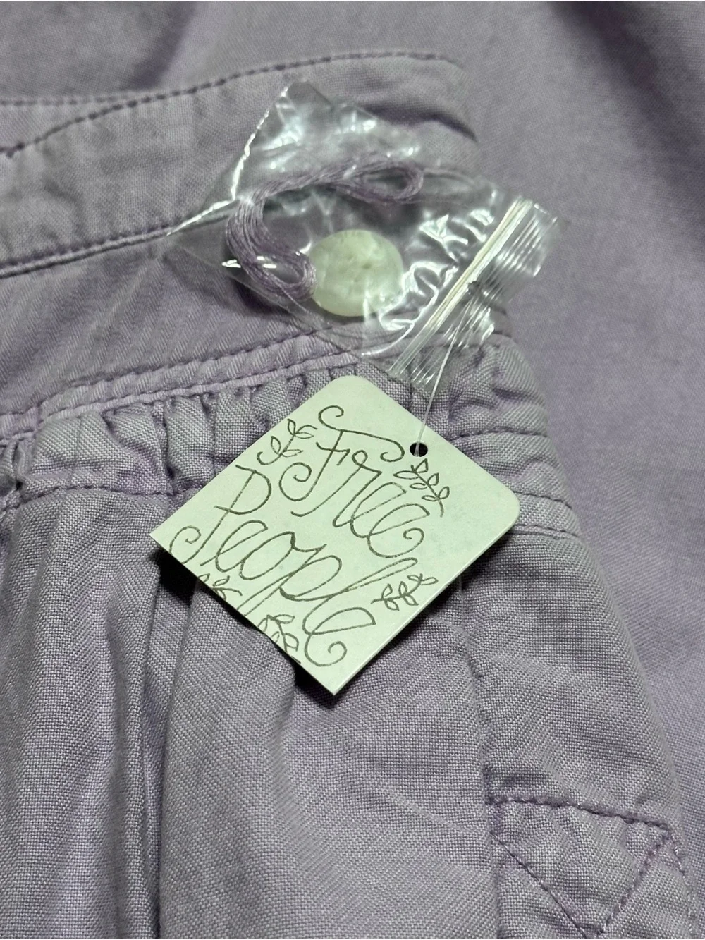 Free People NEW Fly Away Parachute Cargo Pants In Lavender Sz.0 Bohemian Fairy